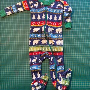 Hatley Multicolor Baby Onesie with Animal Print